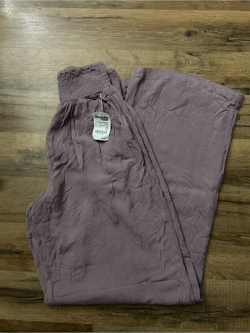 Dusty Lavender Wide Leg Pants
